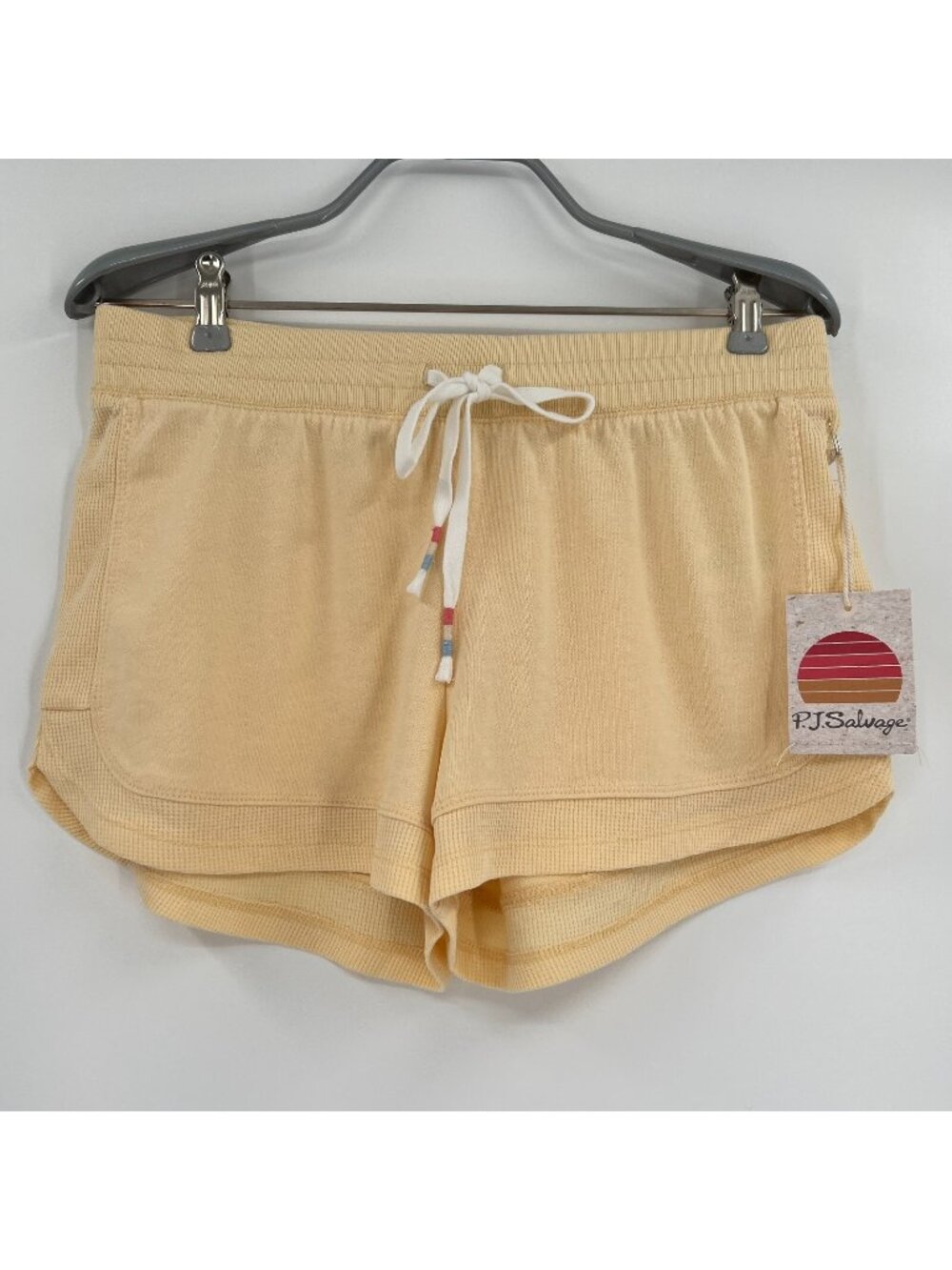 PJ Salvage Everyday Fade Away Lounge Pajama Shorts sz L Sunshine RYELS NWT